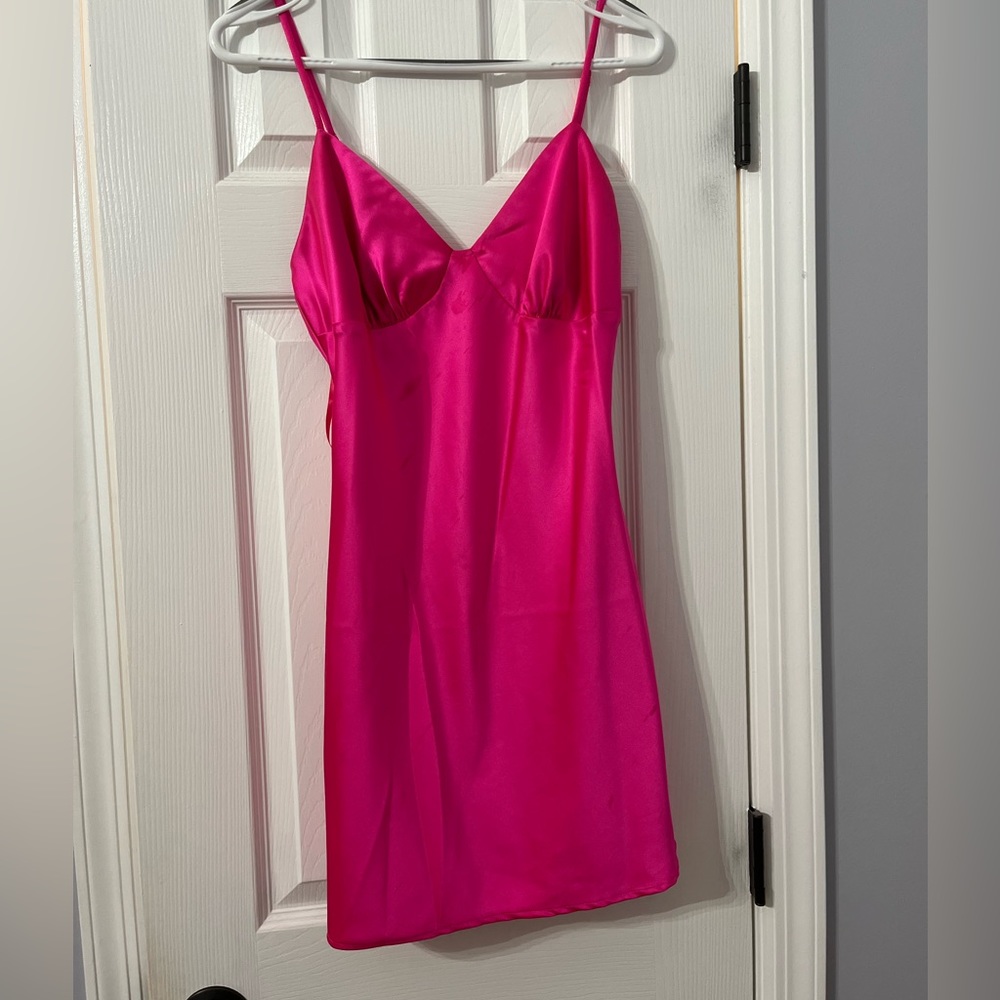 Women's Large Bright Pink Mini Dress